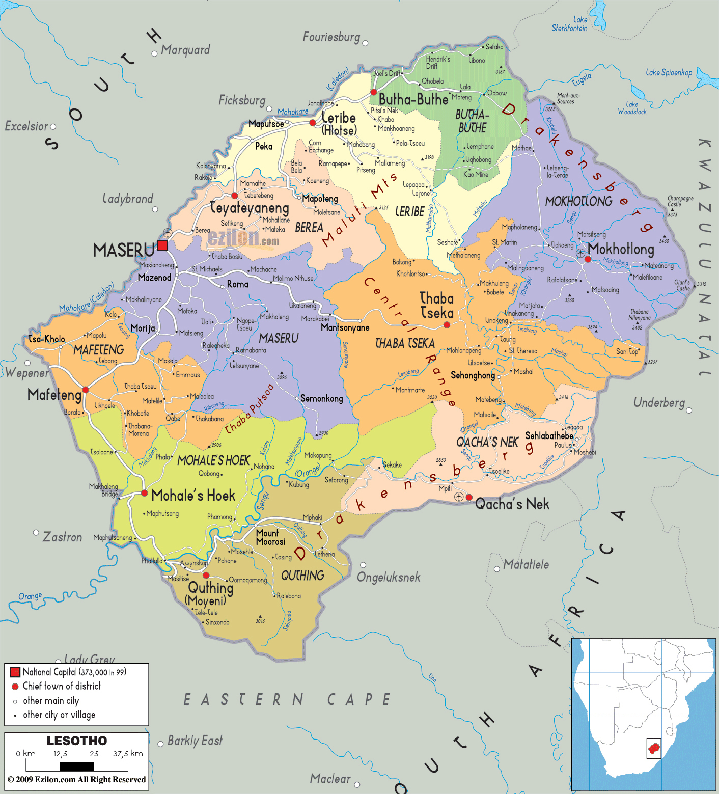 Lesotho South Africa Map Land Registration Land Equity International Land Councils Rural gender equality rights