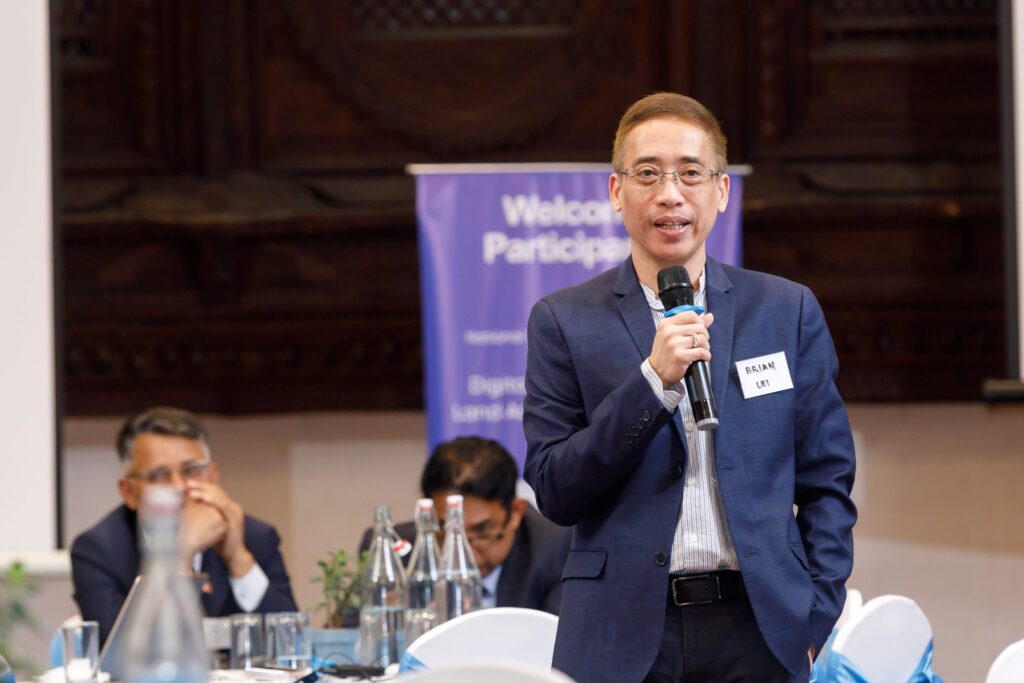Brian Garcia Nepal Decentralisation and Digitalisation Team Leader speaking at the final validation workshop.